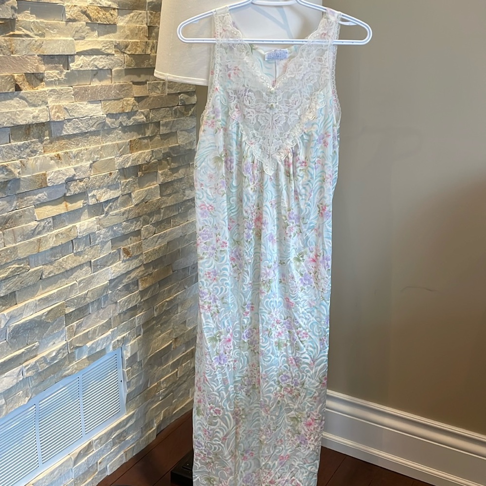 Floral and lace vintage nightgown